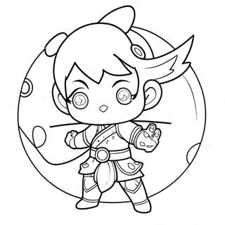 Genshin Impact Coloring Page | Genshin coloring page