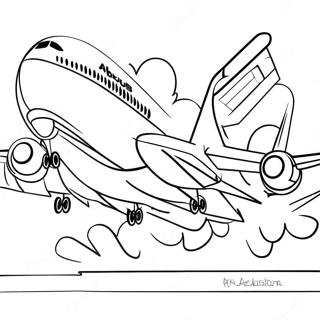 Airbus A380 Coloring Page | Airbus coloring page