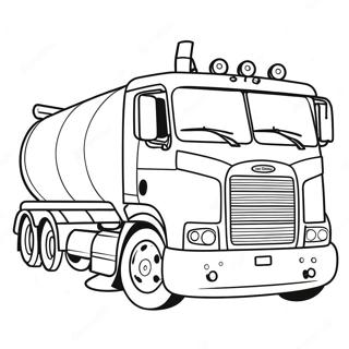 Tanker Truck Coloring Page | Tanker Truck coloring page
