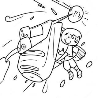 Push and Pull Action Coloring Page | Push and Pull coloring page