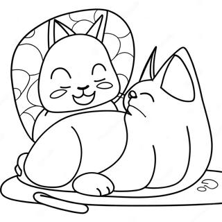 Catnap Coloring Page | Catnap coloring page