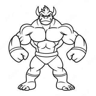 Muscular Machamp Flexing Coloring Page | Machamp coloring page