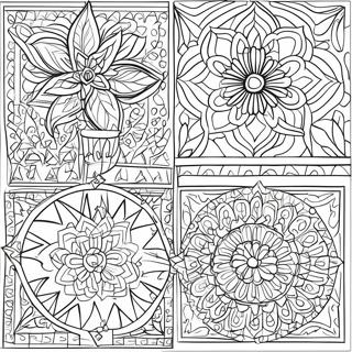 Morocco Traditional Patterns Coloring Page | Morocco coloring page