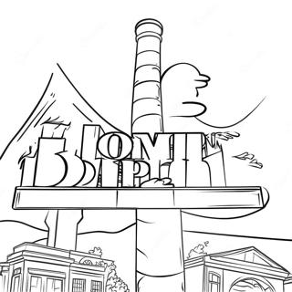 Home Depot Logo Coloring Page | Home Depot coloring page