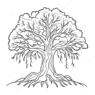 Winter Tree Coloring Pages