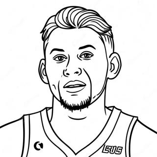Luka Doncic Coloring Page | Luka Doncic coloring page