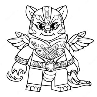 Lego Chima Characters Coloring Page | Lego Chima coloring page