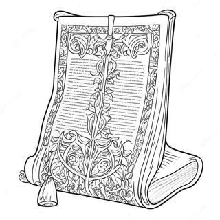 Torah Coloring Page | Torah coloring page