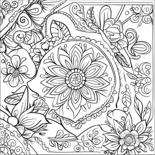 Ukrainian Folk Art Coloring Page | Ukrainian coloring page