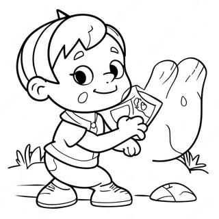 Spunky Little Rascals Coloring Page | Little Rascals coloring page