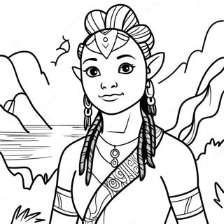 Avatar World Coloring Page | Avatar World coloring page