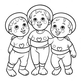 Sturniolo Triplets Fun Coloring Page | Sturniolo Triplets coloring page