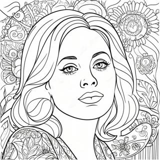 Adele Coloring Page | Adele coloring page