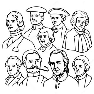 Historical Figures Coloring Page | Historical Figures coloring page