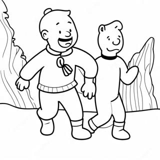 Tintin Coloring Pages