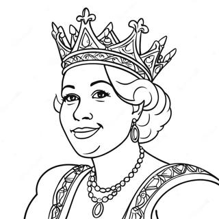 Queen Coloring Page | Queen coloring page