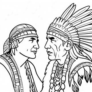 Pow Wow Coloring Page | Pow Wow coloring page