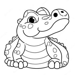 Vector the Crocodile Coloring Page | Vector the Crocodile coloring page
