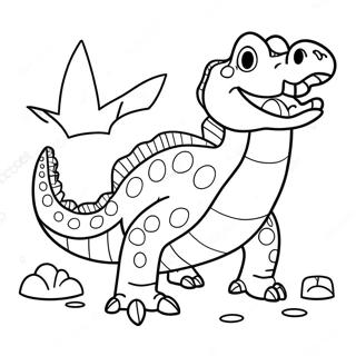 Playful Vector the Crocodile Coloring Page | Vector the Crocodile coloring page