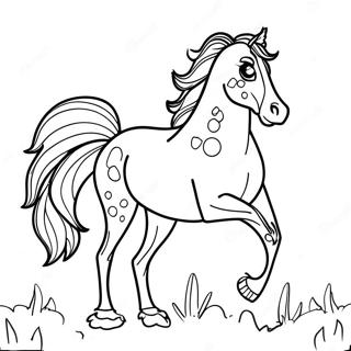Appaloosa Horse Coloring Page | Appaloosa Horse coloring page