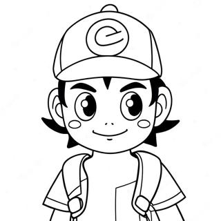 Ash Ketchum Coloring Page | Ash Ketchum coloring page