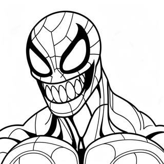Venom Among Us Character Coloring Page | Venom Among Us coloring page