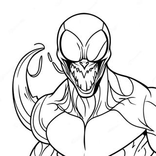 Venom Among Us Crewmate Coloring Page | Venom Among Us coloring page