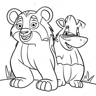 Madagascar 3 Coloring Page | Madagascar 3 coloring page