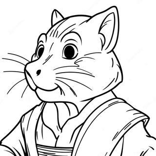 Master Splinter Coloring Page | Master Splinter coloring page