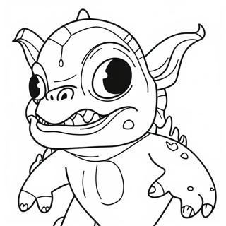 Creepy Trevor Henderson Monster Coloring Page | Trevor Henderson coloring page