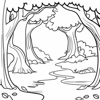 Enchanted Forest Coloring Page | Enchanted coloring page