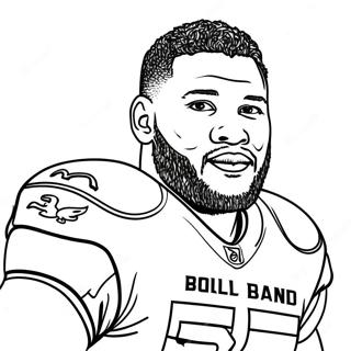 Aaron Donald Coloring Page | Aaron Donald coloring page