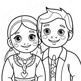 Maya and Miguel Coloring Page | Maya and Miguel coloring page