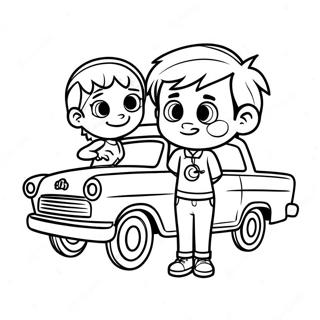 Maya and Miguel Fun Adventure Coloring Page | Maya and Miguel coloring page