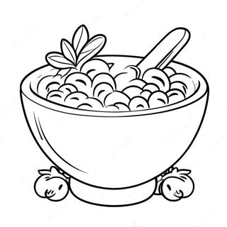Classic Cereal Bowl Coloring Page | Cereal Bowl coloring page