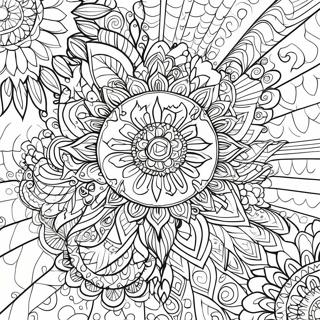 Colorful Soul Mandala Coloring Page | Soul coloring page