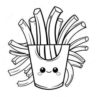 French Fry Coloring Page | French Fry coloring page