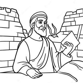 Nehemiah Coloring Page | Nehemiah coloring page