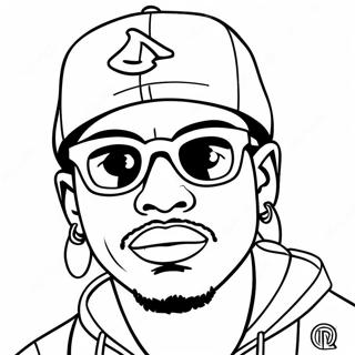 Rapper Coloring Page | Rapper coloring page
