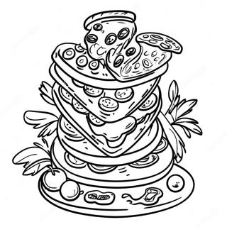 Pizza Tower Coloring Page | Pizza Tower coloring page