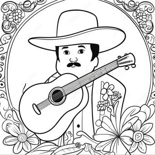 Mariachi Coloring Page | Mariachi coloring page