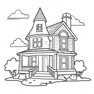 Dream House Coloring Page | Dream House coloring page