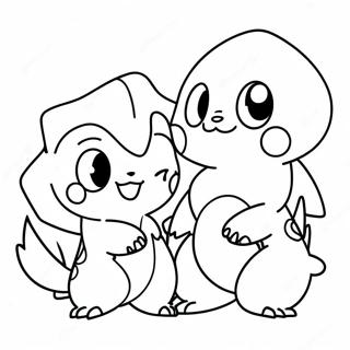Pokemon Scarlet and Violet Coloring Page