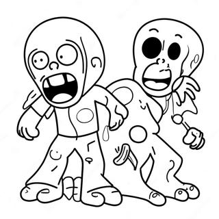Among Us Zombie Character Coloring Page | Among Us Zombie coloring page