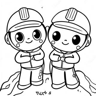 Tuttle Twins Adventure Coloring Page | Tuttle Twins coloring page