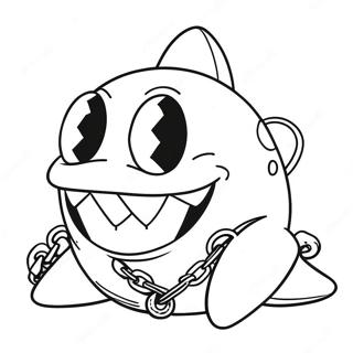 Chain Chomp Coloring Page | Chain Chomp coloring page