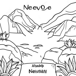 Nevada State Outline Coloring Page | Nevada coloring page