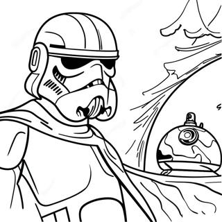 Realistic Star Wars Coloring Page | Realistic Star Wars coloring page
