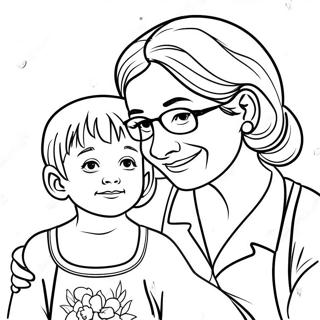 Abenteuerliche Oma und Enkelin Ausmalbild | Oma und Enkelin Ausmalbild