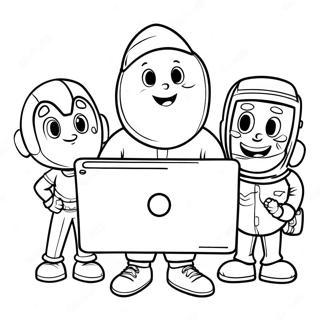 Internet Safety Coloring Pages